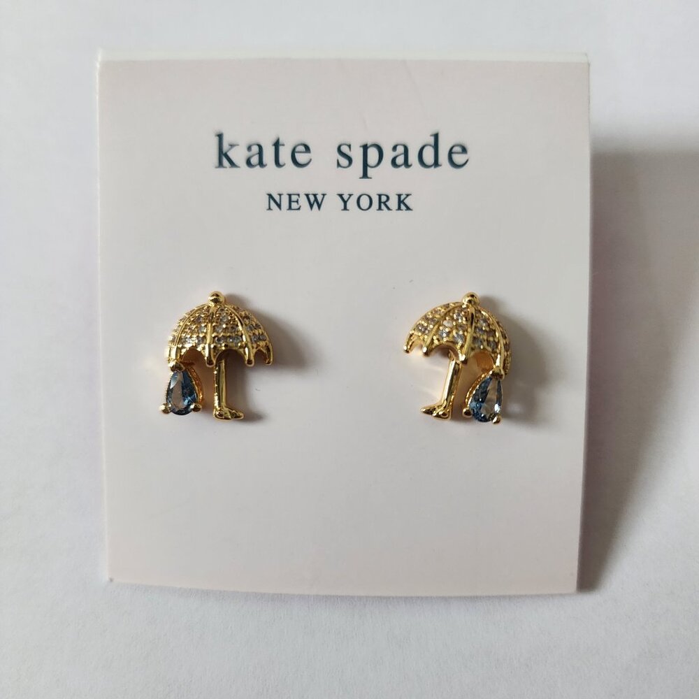 ☔︎︎ NWOT Kate Spade, Rain or Shine Earrings ☔︎︎ - Picture 2 of 3
